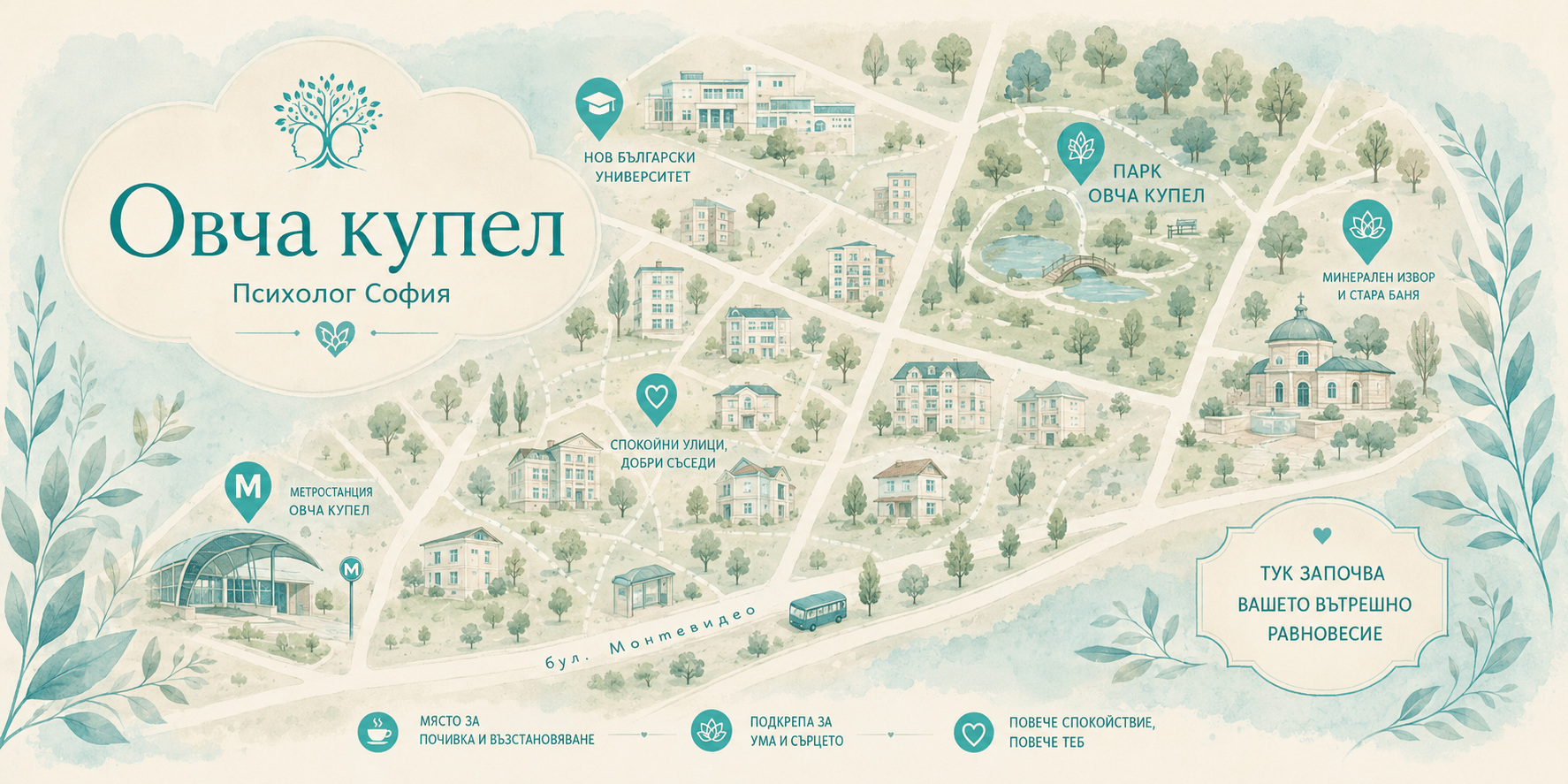 Психолог град София квартал Овча купел